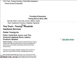 Sites similar to parkertowingservice.com