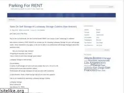Sites similar to parkingforrent.com