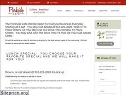 Sites similar to parksidecafe.info