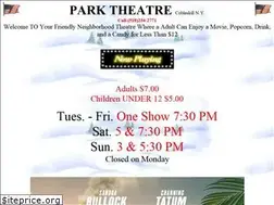 Sites similar to parktheatre.net