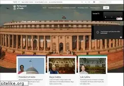 Sites similar to parliamentofindia.nic.in