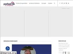 Sites similar to parlonsdedonenconfiance.com
