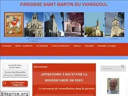 Sites similar to paroissestmartinduvignogoul.catholique.fr