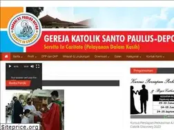 Sites similar to parokistpaulusdepok.org