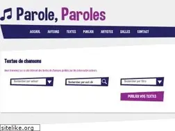 Sites similar to parole-paroles.com