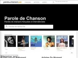 Sites similar to paroledechanson.net