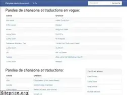 Sites similar to paroles-traductions.com