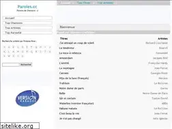Sites similar to paroles.cc
