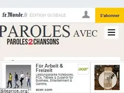 Sites similar to paroles2chansons.com