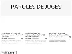 Sites similar to parolesdejuges.fr