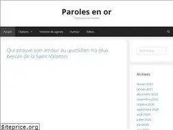 Sites similar to parolesenor.fr