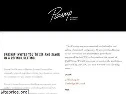 Sites similar to parsniprestaurant.com