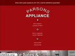 Sites similar to parsonsappliance.com