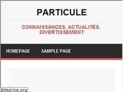 Sites similar to particule.net