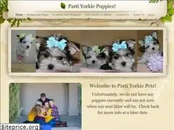 Sites similar to partiyorkiepets.com