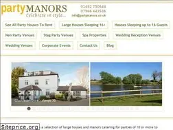 Sites similar to partymanors.co.uk