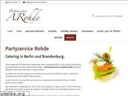 Sites similar to partyservice-rohde.de