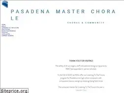 Sites similar to pasadenamasterchorale.org