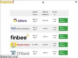 Sites similar to paskolos7.lt