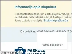 Sites similar to paskoluklubas.lt