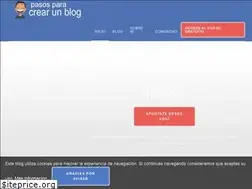 Sites similar to pasosparacrearunblog.co