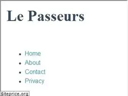 Sites similar to passeurs.org