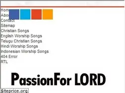 Sites similar to passionforlord.com