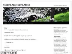 Sites similar to passiveaggressiveabuse.wordpress.com