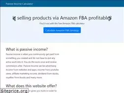 Sites similar to passiveincomecalculator.com