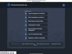 Sites similar to passiveinvestment.org