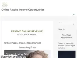 Sites similar to passiveonlinerevenue.com