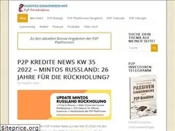 Sites similar to passives-einkommen-mit-p2p.de