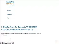 Sites similar to passivesecrets.com