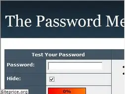 Sites similar to passwordmeter.com