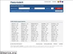 Sites similar to pasto-kodai.lt