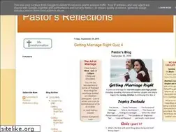 Sites similar to pastorsreflections.blogspot.com