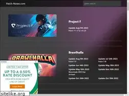 Sites similar to patch-notes.com