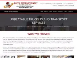 Sites similar to patelintpackers.com