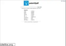 Sites similar to patent2pdf.com