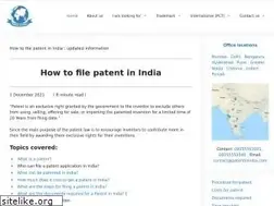 Sites similar to patentinindia.com