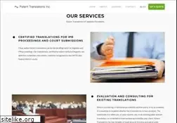 Sites similar to patenttranslations.com