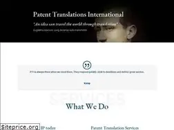 Sites similar to patenttranslationsinternational.com