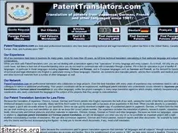 Sites similar to patenttranslators.com