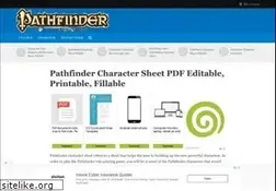 Sites similar to pathfindercharactersheets.com