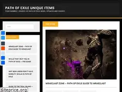 Sites similar to pathofexileuniqueitems.com