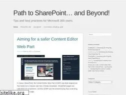 Sites similar to pathtosharepoint.wordpress.com