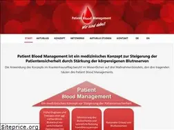 Sites similar to patientbloodmanagement.de