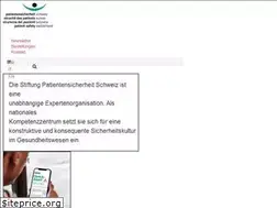 Sites similar to patientensicherheit.ch