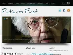 Sites similar to patientsfirst.org.uk