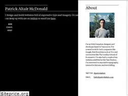 Sites similar to patrickaltair.com